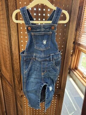Old Navy Toddler Denim Overalls - Indigo Blue